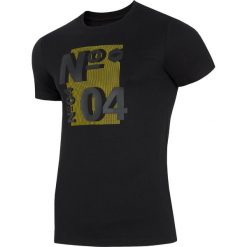 T-shirt męski TSM011 - głęboka czerń. T-shirty męskie marki 4f. Za 49.99 zł.