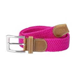 Plecione paski, elastyczny materiał USG Casual. Czerwone paski męskie USG, bez wzorów, z materiału, casualowe. Za 128.50 zł.