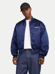 Jack & Jones Kurtka bomber Boston 12272869 Niebieski Regular Fit. Niebieskie kurtki męskie Jack & Jones, l, bez wzorów, z syntetyku, bez ramiączek, bez kaptura. Za 289.99 zł.
