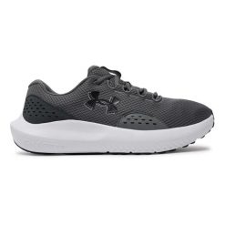 Buty do biegania męskie UNDER ARMOUR Surge 4. Szare buty do biegania męskie Under Armour, bez wzorów, bez zapięcia, do biegania. Za 179.99 zł.