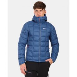Męska kurtka ocieplana Kilpi REBEKI-M. Niebieskie kurtki męskie Kilpi, m, bez wzorów, bez ramiączek, bez kaptura. Za 525.33 zł.