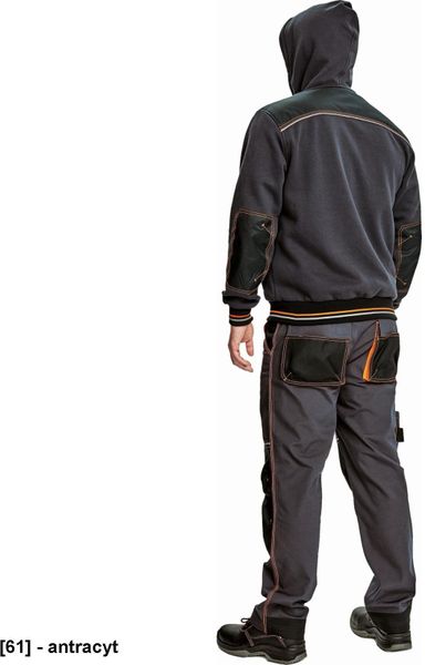 KNOXFIELD HOODIE - męska bluza z kapturem bawełna/poliester, wewnątrz nieszczotkowana tkanina frotte - antracyt XL. Bluzy nierozpinane męskie CERVA, m, bez wzorów, z bawełny, z kapturem. Za 239.62 zł.