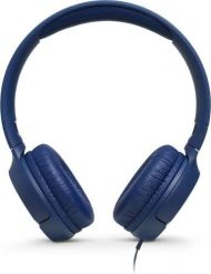 Słuchawki JBL Tune 500 (niebieskie, nauszne; z wbudowanym mikrofonem). Niebieskie słuchawki nauszne JBL. Za 97.99 zł.