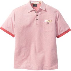 Shirt polo Regular Fit bonprix koralowy melanż. Koszulki polo męskie marki bonprix. Za 27.99 zł.