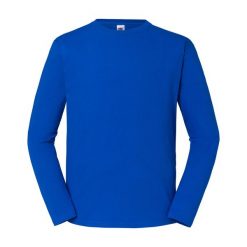 Koszulka Z Długim Rękawem Unisex Dla Dorosłych Iconic 195. Niebieskie koszulki męskie z długim rękawem Fruit of the Loom, xs, bez wzorów, sportowe, bez kołnierzyka, bez ramiączek. Za 62.99 zł.
