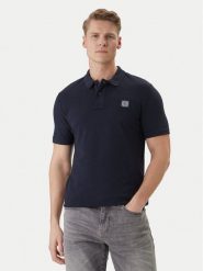 Guess Polo M2YP24 KC9T1 Granatowy Regular Fit. Niebieskie koszulki polo męskie Guess, m, z aplikacjami, z bawełny, bez kołnierzyka, bez ramiączek. Za 379.99 zł.