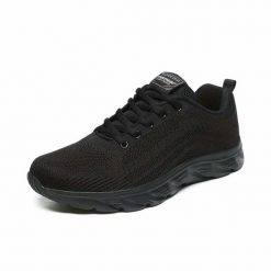VERTIGO BLACK - LEKKIE ODDYCHAJĄCE PÓŁBUTY REKREACYJNE MATERIAŁ TEKSTYLNY UNISEX 36. Czarne eleganckie półbuty męskie PROCERA, z materiału, wakacyjne, bez obcasa, bez zapięcia. Za 60.58 zł.