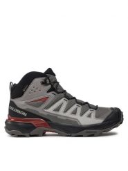 Salomon Trekkingi X Ultra 360 Mid GORE-TEX L47447800 Szary. Szare buty trekkingowe męskie Salomon, bez wzorów, z gore-texu, bez zapięcia, trekkingowe, gore-tex. Za 629.99 zł.