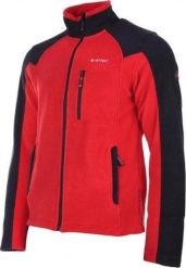 Kurtka męska Hi-Tec POLAR MONAR DARK RED/BLACK XXXL. Czarne kurtki męskie Hi-tec, m, bez wzorów, z polaru, bez ramiączek, bez kaptura. Za 123.66 zł.