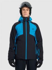 4F Kurtka narciarska membrana 8000 męska - niebieska 3XL. Niebieskie kurtki narciarskie i snowboardowe męskie 4f, na zimę, m, bez wzorów, bez kaptura, narciarskie. Za 599.99 zł.
