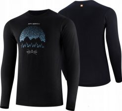 Brubeck LS1414M Koszulka męska z długim rękawem OUTDOOR WOOL PRO czarny XXL - GÓRY 14. Czarne bielizna termoaktywna męska Brubeck, m, bez wzorów, bez ramiączek, outdoorowe. Za 350.02 zł.