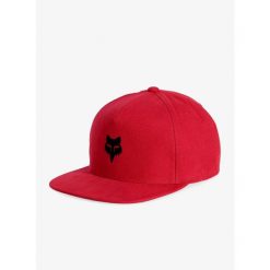 Czapka z daszkiem Fox Head Snapback Hat. Czerwone czapki męskie FOX, bez wzorów, sportowe. Za 131.99 zł.