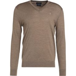 Polo Ralph Lauren SLIM FIT Sweter honey brown heather. Swetry męskie marki Polo Ralph Lauren. W wyprzedaży za 353.40 zł.