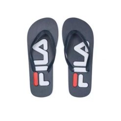 Japonki plażowe dla dorosłych Fila Troy Slipper. Białe klapki i japonki męskie Fila, bez wzorów. Za 64.35 zł.