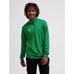 Bluza sportowa męska Hummel Authentic Half Zip Sweat. Zielone bluzy bez kaptura męskie HUMMEL, m, bez wzorów, bez kaptura. Za 212.50 zł.