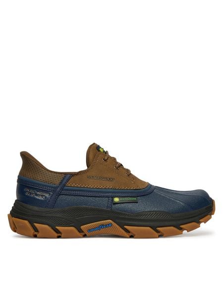 Skechers Półbuty Respected - Tanzier 256002/NVTN Kolorowy. Codzienne półbuty męskie Skechers, bez wzorów, ze skóry, bez obcasa, bez zapięcia. Za 493.99 zł.