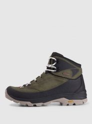 4F Wysokie buty trekkingowe HORIZON z membraną męskie - zielone 45. Zielone buty trekkingowe męskie 4f, bez wzorów, z gumy, przed kolano, bez zapięcia. Za 599.99 zł.