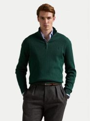 Polo Ralph Lauren Sweter 710979101002 Zielony Regular Fit. Zielone kardigany męskie Polo Ralph Lauren, m, bez wzorów, z bawełny, bez ramiączek. Za 949.99 zł.