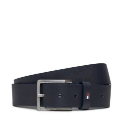 Pasek Męski Tommy Hilfiger. Niebieskie paski męskie Tommy Hilfiger, bez wzorów. Za 159.99 zł.