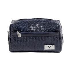Saszetka w kolorze granatowym - (S)25 x (W)14 x (G)11 cm. Torby męskie na ramię V Italia by Versace 19.69. W wyprzedaży za 159.95 zł.