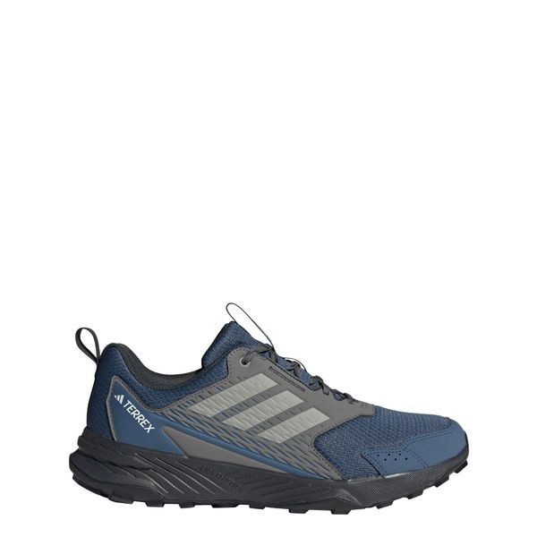 Buty Tracefinder Trail Running. Niebieskie buty do biegania męskie ADIDAS, bez wzorów, z materiału, bez zapięcia, do biegania. Za 329.00 zł.