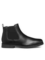 Geox Sztyblety Uomo Claudio U2658A 00043 C9999 Czarny. Czarne sztyblety męskie Geox, z materiału, bez obcasa, bez zapięcia. Za 359.99 zł.
