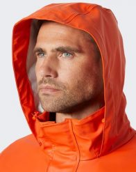 Kurtka przeciwdeszczowa Helly Hansen Gale Orange. Pomarańczowe kurtki męskie Mac in Sac, m, bez wzorów, bez ramiączek, bez kaptura. Za 404.61 zł.