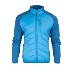 Bluza hybrydowa męska Vertico HB. Niebieskie bluzy nierozpinane męskie Bergson, m, bez wzorów, bez ramiączek, bez kaptura. W wyprzedaży za 319.00 zł.