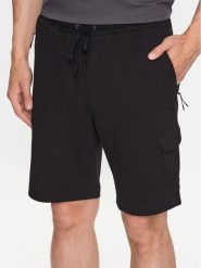Boss Szorty sportowe 50493479 Czarny Regular Fit. Czarne szorty sportowe męskie Boss, bez wzorów, z syntetyku, sportowe. Za 839.99 zł.