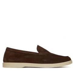 Mokasyny GINO ROSSI. Brązowe mokasyny męskie Gino Rossi, bez zapięcia. Za 279.99 zł.