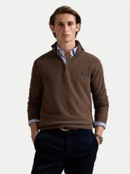 Polo Ralph Lauren Sweter 710932304527 Brązowy Regular Fit. Brązowe kardigany męskie Polo Ralph Lauren, m, bez wzorów, z bawełny, bez ramiączek. Za 839.99 zł.