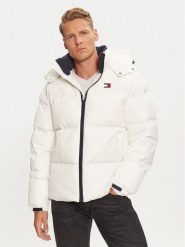 Tommy Jeans Kurtka puchowa Alaska DM0DM20479 Biały Regular Fit. Białe kurtki męskie Tommy Jeans, m, bez wzorów, z jeansu, bez ramiączek, bez kaptura. Za 819.99 zł.