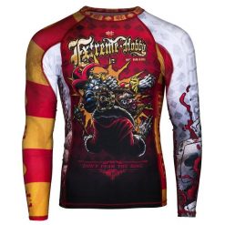 Koszulka sportowa męska Rashguard do MMA EXTREME HOBBY KILLER CARDS 2. Czerwone bielizna termoaktywna męska EXTREME HOBBY, m, bez wzorów, z bawełny, bez ramiączek, do biegania. Za 209.00 zł.