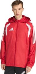 Kurtka męska Adidas Kurtka męska adidas Tiro 26 League Windbreaker czerwona JY9731 M. Czerwone kurtki męskie ADIDAS, m, bez wzorów, bez ramiączek, bez kaptura. Za 279.71 zł.