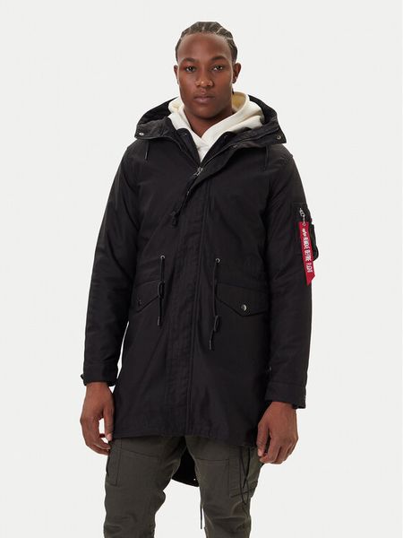 Alpha Industries Parka Studio M-51 Fishtail 258112 Czarny Regular Fit. Czarne parki męskie Alpha Industries, m, bez wzorów, z syntetyku, bez kaptura. Za 879.99 zł.
