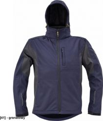CERVA DAYBORO softshell - męska kurtka softshellowa, odpinany kaptur, odblaskowe elementy, 100% poliester - granatowy S. Niebieskie kurtki męskie CERVA, m, bez wzorów, z poliesteru, bez ramiączek, bez kaptura. Za 232.39 zł.