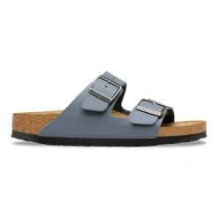 Birkenstock Arizona BF Basalt Gray Klapki męskie. Szare klapki i japonki męskie Birkenstock, bez wzorów, z materiału. Za 349.99 zł.