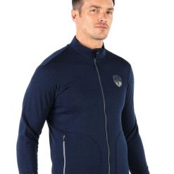 Kurtka turystyczna męska Woolona Bornova 100% Merino. Niebieskie kurtki męskie WOOLONA, m, bez wzorów, bez ramiączek, bez kaptura. W wyprzedaży za 585.00 zł.