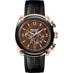 PROMOCJA ZEGAREK INGERSOLL THE MICHIGAN QUARTZ CHRONOGRAPH I01202. Brązowe zegarki męskie INGERSOLL, z materiału. W wyprzedaży za 1,040.00 zł.