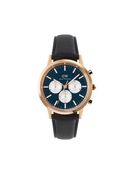 Daniel Wellington Zegarek Iconic Chronograph St Mawes Arctic Panda DW00100877 Czarny. Czarne, analogowe zegarki męskie Daniel Wellington. Za 1,179.00 zł.