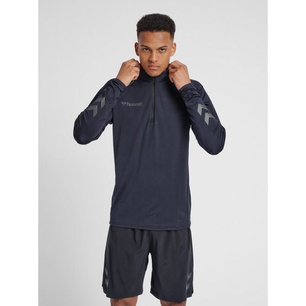 Bluza Hummel Half Zip hmlAUTHENTIC Pro. Brązowe bluzy bez kaptura męskie HUMMEL, na jesień, bez wzorów, bez zapięcia, na fitness i siłownię. W wyprzedaży za 255.00 zł.