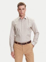 BOSS Koszula H-Joe 50519887 Beżowy Regular Fit. Brązowe koszule męskie Boss, m, bez wzorów, z bawełny, bez kołnierzyka, bez ramiączek. Za 409.99 zł.