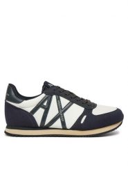 Armani Exchange Sneakersy XUX017 XCC68 U390 Granatowy. Niebieskie buty sportowe na co dzień męskie Armani Exchange, m, bez wzorów, ze skóry, bez ramiączek, bez kaptura. Za 349.99 zł.