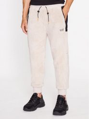 EA7 Emporio Armani Spodnie dresowe 6RPP82 PJSFZ 1716 Srebrny Regular Fit. Szare spodnie dresowe męskie EA7 Emporio Armani, bez wzorów, z dresówki. Za 599.99 zł.