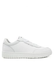 Tommy Hilfiger Sneakersy Th Basket Core Lth Pinperf FM0FM05466 Biały. Białe buty sportowe na co dzień męskie Tommy Hilfiger, m, bez wzorów, ze skóry, bez ramiączek, bez kaptura. Za 249.99 zł.