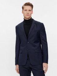 Calvin Klein Marynarka K10K112291 Granatowy Slim Fit. Niebieskie marynarki męskie Calvin Klein, m, bez wzorów, z wełny. Za 1,139.00 zł.