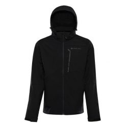 Kurtka męska trekkingowa softshell Alpine Pro Hoor. Czarne kurtki męskie Alpine Pro, m, bez wzorów, z softshellu, sportowe, bez ramiączek, bez kaptura. W wyprzedaży za 519.00 zł.