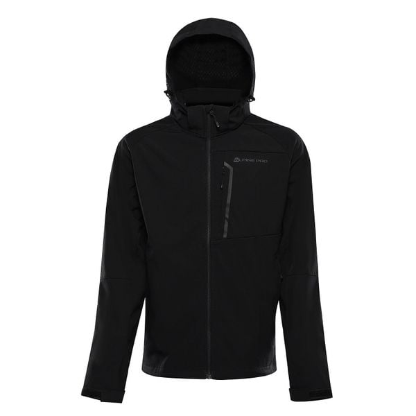 Kurtka męska trekkingowa softshell Alpine Pro Hoor. Czarne kurtki męskie Alpine Pro, m, bez wzorów, z softshellu, bez kaptura, trekkingowe. W wyprzedaży za 519.00 zł.