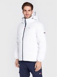 Tommy Jeans Kurtka puchowa Essential DM0DM15447 Biały Regular Fit. Białe kurtki męskie Tommy Jeans, m, bez wzorów, z jeansu, bez ramiączek, bez kaptura. Za 689.99 zł.