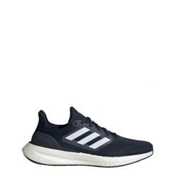 Buty Pureboost 23. Białe buty do biegania męskie ADIDAS, bez wzorów, z materiału, bez zapięcia, do biegania. W wyprzedaży za 482.45 zł.